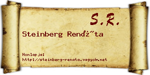 Steinberg Renáta névjegykártya